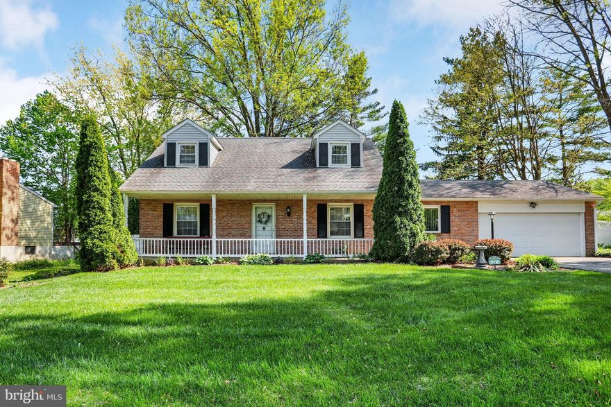 Rarely available Comfortable Brick Front Cape Cod with covered front porch on quiet cul-de-sac proudly maintained by the owners for 37 years. A traditional floor plan welcomes you into the spacious foyer. The main level has a formal living room, dining room, eat-in kitchen, half bath and family room. The family room is accented by a raised hearth corner brick fireplace with gas logs ( the owner did not use the gas logs so the propane tank was removed about 15 years ago). Slider door access to the four season sunroom that overlooks your fully fenced back yard with an abundance of flowers, shrubs, trees and a shed for storage. Don't miss the gazebo outback for relaxation and that picnic lunch. The home has an attached 2 car garage with a recent garage door and automatic opener. The upper level of the home has two ample sized bedrooms with multiple closets and a full bath. The basement although not finished but improved with the laundry area, shelving and professionally waterproofed in 2022. Other updates include roof 2018, vinyl siding, replacement windows, tub enclosure 2019, HVAC 2020, HWH 2017.