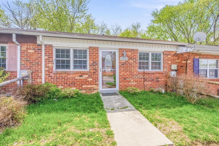 Solid brick rancher in the Cobblestones II community of Newark offering low-maintenance living at an affordable price point. This 2-bedroom, 1-bath home has been freshly painted throughout and features brand new carpet, giving it a clean, move-in ready feel from the moment you walk in.

The kitchen includes dark wood cabinetry, gas cooking, dishwasher, and a stainless LG French door refrigerator. A separate laundry area with front-load washer and overhead cabinetry adds everyday convenience, and the back door leads directly to a fully fenced yard with a storage shed. The updated full bath features a dark marble vanity top, walk-in shower with grab bars, and brushed nickel fixtures.

The newer roof gives buyers added peace of mind on one of the biggest ticket items. Annual taxes are just $1,955, and the home sits outside the 100- and 500-year floodplains. Central air, hot/warm air heat, and slab foundation. Priced to move. Schedule your showing today.