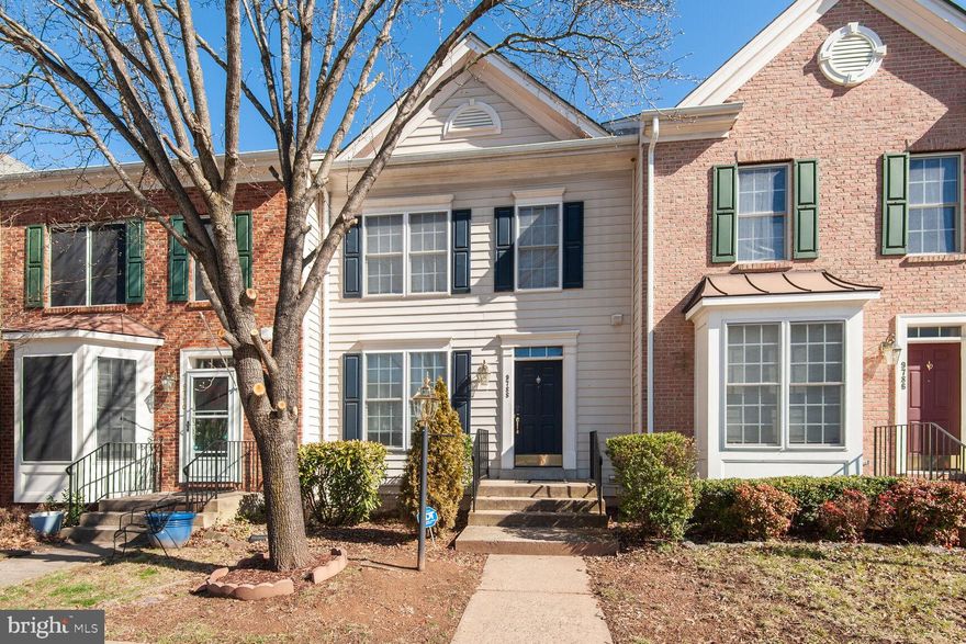 ******GREAT INVESTMENT OPPORTUNITY******    Or,  a perfect property for first-time home buyers looking for a great home in a great neighborhood.
 This home is being sold "as-is", but is in good condition, and is priced well below comparables in the neighborhood. 
The home is currently leased at $2300 through September 30th, and a fantastic renter would like to extend her lease. if at all possible.  Very spacious 3-level brick front townhome with bump outs.  2520 Sq. Ft.  Large and bright eat-in kitchen with sunroom. A spacious living room, and dining area, are perfect for entertaining. The powder room is located on the main level. The upper level boasts 3 bedrooms. Primary bedroom with a spacious sitting room/office space and luxury bath with soaking tub and shower. Two additional bedrooms with a shared full bath. Lower level with large rec room, study/storage room, spacious dedicated laundry room, and walkout to fenced backyard. Close to commuter routes -- VRE. Great location near shopping, restaurants, entertainment, and schools.