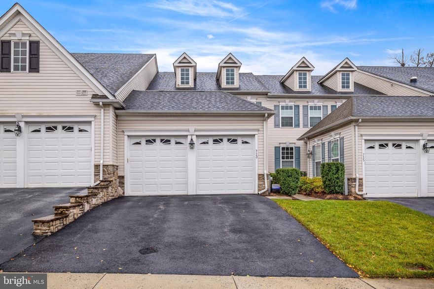 Pristine Koch built home available for the first time in the Heart of Shipley’s Crossing North. First floor living at it's finest. This tastefully designed home features a gourmet kitchen with 42” maple cabinets, large breakfast bar, granite counter-tops, sleek stainless-steel appliances, double ovens, recessed lighting, and and sliding glass doors to the private composite deck and paver patio.  Living room features two-story ceilings and large windows to allow tons of natural light. Elegant touches throughout, including 9' ceilings on the first floor, Hickory hardwood floors, large format ceramic tile, custom moldings, dry bar, sophisticated color palette, recessed lighting, window treatments, Casablana ceiling fans and upgraded fixtures.  First floor bedroom suite with large walk-in custom closet, ceiling fan, and  spa-like bathroom with dual sinks, glass enclosed shower, soaking tub and more. Laundry/Mudroom is conveniently located on the main level. The upper level has a large loft are and two additional well-sized bedrooms with shared luxury bathroom; with massive walk-in shower.  Finished lower level complete with large recreation room, den/office/4th bedroom, full bathroom, and storage room. Shipley's Crossing offers a heated pool, walking trails, clubhouse. The HOA maintains the yard, snow, trims the bushes and mulches. Time for a lifestyle change? This is an age restricted 55+ community. The 20% Ruling allows residents over the age of 19 to purchase however no children under the age of 19 as permanent residents.