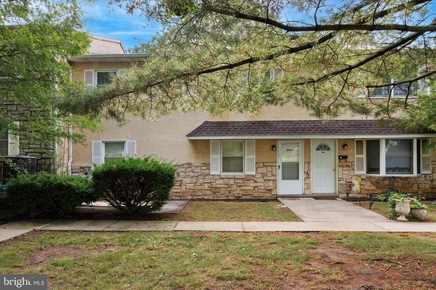 A great rental opportunity for a well maintained 2 beds, 1.5 baths, over 1,300 sq/ft large townhome in sought after Whitpain Hills community awaits a lucky tenant. Entering the house, the bright living room is highlighted by recessed lights leading the way to the spacious dining room opens to the Kitchen with ample cabinetry, a large sink w/garbage disposal, tile backsplash and stainless steel appliances, that include refrigerator, dishwasher and electric range & oven, a microwave oven is also provided by the landlord.  There are closets including a pantry and a convenient main floor powder room completes the 1st Floor. The wood staircase leads to the 2nd floor with a primary bedroom, easily fitting a King size bed, a large closet, also a spacious 2nd bedroom w/closet, a full hall bath with tub shower and conveniently located laundry wrap up the 2nd floor.  Water is included in monthly rent.  Enjoy carefree living in an Award Winning Wissahickon School District, located with easy access to shopping, dining, parks & commuter routes.