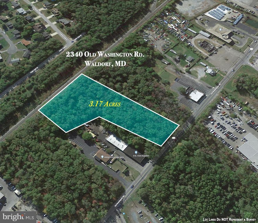 Prime land opportunity located in the northern part of Waldorf! This expansive property, spanning 3.17 acres, offers a wealth of possibilities for potential investors and developers. Situated in a convenient location with easy access to great commuter routes, this land holds immense potential for various commercial ventures.
One of the exciting aspects of this property is its versatile zoning classification, which is designated as (cc) community commercial. This zoning classification opens up a plethora of possibilities for development, allowing for a wide range of potential uses that can cater to the needs of the local community.
With its strategic location right off Old Washington Road, the land offers excellent accessibility and visibility. This prime spot is ideal for attracting a steady flow of customers and visitors, ensuring the success of any business venture established here.
Considering the diverse range of possibilities, this land is perfect for various commercial endeavors. Investors can explore options such as establishing churches, motels, daycare centers, restaurants, office buildings, medical facilities, or retail outlets. The potential for growth and success in these sectors is substantial, given the thriving community and the accessibility of the location.
Don't miss out on this chance to be a part of the flourishing Waldorf community and unlock the immense potential this land holds!