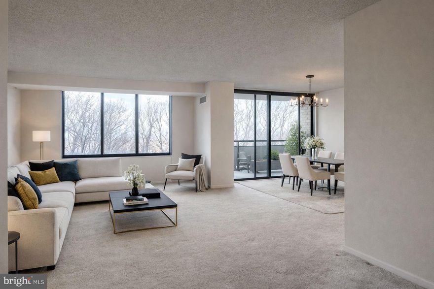 Welcome to The Promenade — where convenience meets easy living. This  10th-floor deluxe one-bedroom with balcony features an open floor plan with great natural light.The spacious bedroom includes a lighted walk-in closet, additional storage closet, and large window. Sliding glass doors from the dining area lead to a private balcony, and the kitchen is conveniently located next to the dining space. Shared laundry is available on each floor.

The Promenade offers outstanding amenities, including Chef Tony’s restaurant, salon, dry cleaners, convenience store with deli/grill, reading room/library, indoor pool, fitness center, community rooms, outdoor pool, tennis courts, walking paths, and a bus stop at the front entrance.

Assigned garage parking and utilities included (basic cable included; premium packages at tenant’s expense). Applicants must meet Promenade residency requirements.