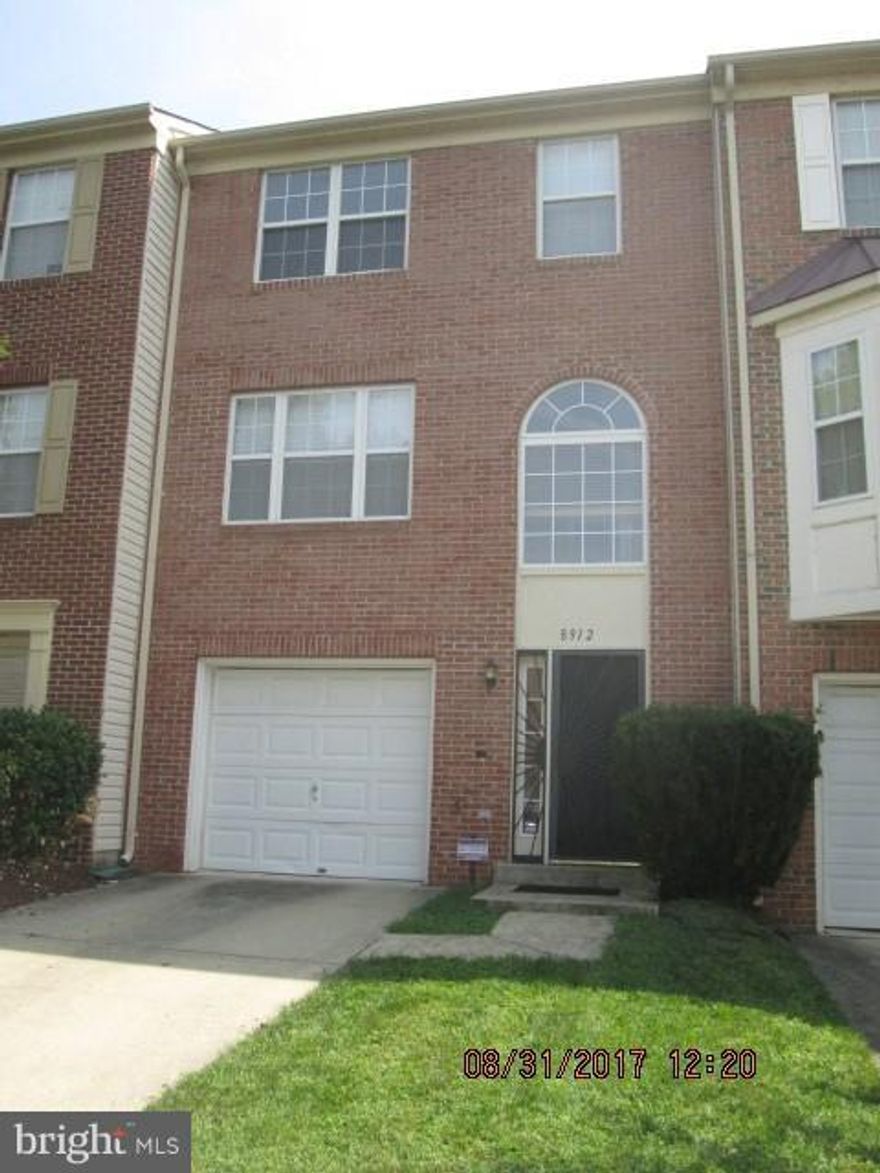 This home is available ONLY for 1st time buyers utilizing the State Of Maryland's SmartBuy initiative which assists qualified buyers with eligible college debt. Seller paid home warranty! Seller does not pay recordation & transfer taxes so buyer pays all. Large townhouse with attached garage. 3 BR's & 2.5 baths. Deck off of the kitchen. wood floors on main level. 1st floor family room w/ gas FP.