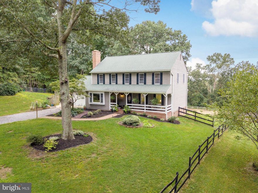 Bring the horses! Mini equestrian farmette with so much to offer! 4BR & 2.5 Baths. Kit & sep DR, Fam Rm w/wood stove, Liv Rm....perfect for entertaining. Spacious BRs, updated baths. Screened porch overlooks in-ground pool. Barn w/4 stalls, tack room and water/electric. Floored attic storage w/shelves & detached garage w/storage. Situated at a dead end street for lots of privacy. No HOA!