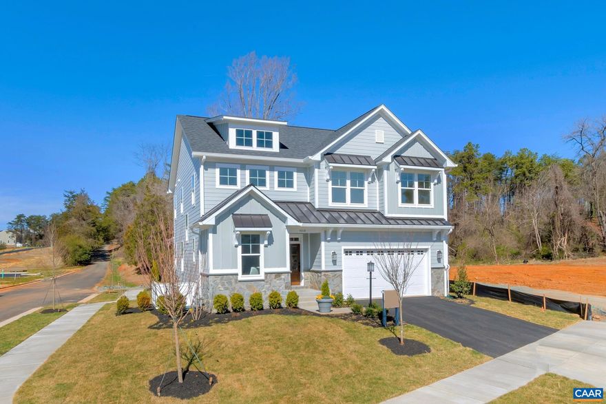 Welcome to the Grove at Brookhill, a quiet NEW neighborhood nestled in the woods with all the conveniences of Route 29 North in Charlottesville. The To-Be-Built Aspen on a WALKOUT LOWER LEVEL functions as an open-concept design but each dedicated space remains purposeful and cozy. Must have's like a private study, walk-in pantry, and drop zone complete the main level in addition to a large kitchen that flows conveniently into the family room and dining area. The upstairs showcases an airy loft with two story ceiling and stacked windows that fill the home with natural light. 4 bedrooms, spa-like baths, a luxurious owner's suite + the added convenience of a connected laundry room. Numerous options are available to custom tailor this home to meet the way you want to live. Quality features throughout including 2x6 exterior walls, R-21 insulation, energy efficient windows, stunning elevations, wood shelving, tankless water heater and energy efficient HVAC and so much more. Reserve your lot today! All Photos Similar To.,Granite Counter,Maple Cabinets,Painted Cabinets,White Cabinets,Fireplace in Great Room