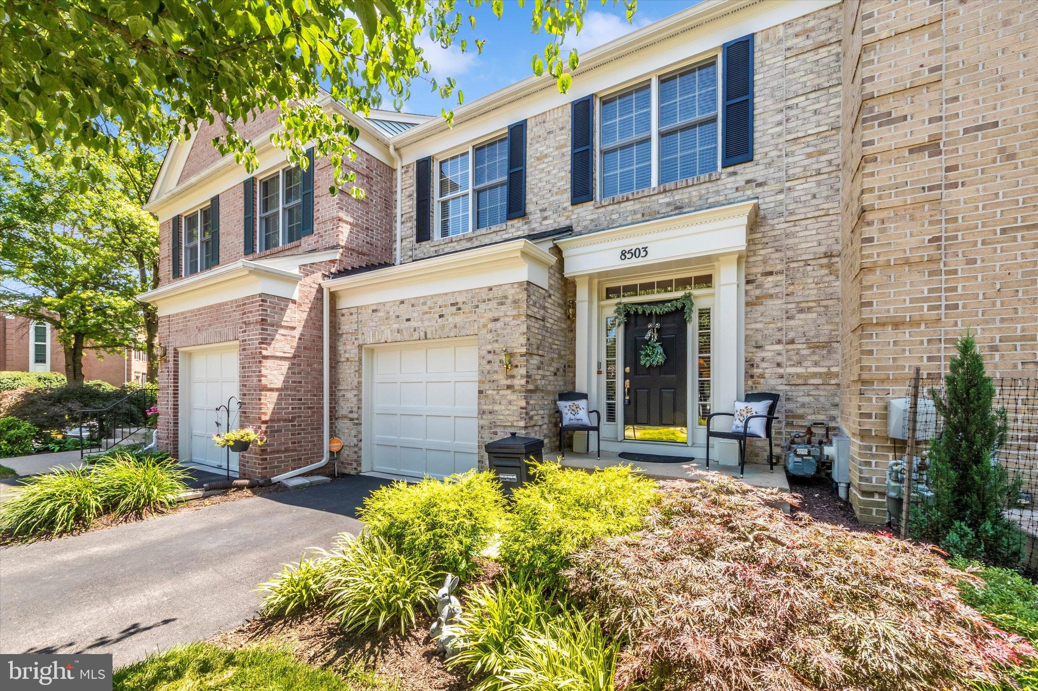 Boasting nearly 2700 sf of living space, this charming brick-front garage townhome is ready for you to move right in and enjoy. Step inside to a welcoming open foyer and beautiful hardwood floors that span the entire main level. A convenient powder room is tucked off the entry, while the spacious family and dining rooms are filled with natural light—perfect for relaxing or entertaining. French doors with transom window off the family room open to a private yard that backs to peaceful woods, creating a serene outdoor retreat. The kitchen is both stylish and functional, featuring stainless steel appliances, recessed lighting, granite countertops, and a large pantry closet for extra storage. Upstairs, you’ll find brand-new carpeting throughout, including the spacious primary suite with vaulted ceilings, walk-in closet with custom California Closets (2017), ceiling fan (2024) and pocket doors to luxurious en suite bath complete with soaking tub, double vanity and a skylight with remote-control shade (2021). There are two additional bedrooms, both freshly painted and enhanced by vaulted ceilings and ceiling fans (2024), a full hall bath, hall lined closet and convenient upstairs laundry area adding to the home's thoughtful layout.The fully finished lower level expands your living space with a large rec room featuring recessed lighting, a cozy fireplace, wet bar, a second powder room and a sizable storage/utility room. Other notable improvements include: water heater (2025), gutter and reinforcements (2024), HVAC (2019); roof (2015).Conveniently located to major Baltimore/Washington commuter routes, Old Ellicott City, Patapsco State Park and tons of dining and shopping opportunities! The HOA covers snow removal and lawn maintenance, making this home a perfect blend of comfort, style, and functionality—all it needs is you!