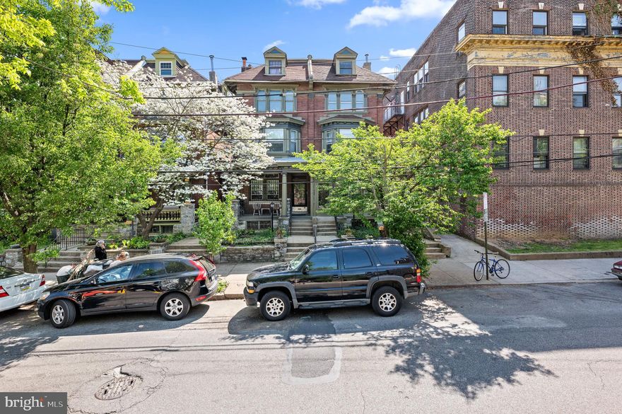 Detached, 8 unit turn-key investment property with excellent income (gross rents of $129,240/year). Easy to rent and always occupied. Superb character and light throughout—exactly what tenants want in this perfect location. Both sides of a twin on a lovely Spruce Hill block in University City (Penn Alexander Catchment). This property includes four (4) two bedroom units, two (2) one bedroom units, and two (2) efficiencies. Amazing property within blocks of Clark Park and its phenomenal Farmers Market, Local 44, Bottle Shop, Green Line, ReAnimator Coffee, Knockbox Coffee, Vagrant Coffee, Taco Taco Mexican (formerly Honest Tom's), Tampopo, Pop Shop, Renata's, Clarkville, Baltimore Avenue Restaurant Row, CVS, movie theater, and much more. Walk to HUP, Penn, CHOP, Penn Vet, Drexel, University of the Sciences. 11 minutes to Center City by car and plenty of convenient SEPTA options. NOTES—257 has four units, separate gas and electricity, all updated with original hardwood floors, front garden, front porch, rear yard. 259 has four units with shared heat and hot water, separate electric. Also updated with original character, front garden, and rear yard. Basement includes two sets of coin-op washers and dryers. In 259 basement but for use of both buildings. Owned, not rented and bring in approximately $1,300 per year. Gross Income $130,000+/year.