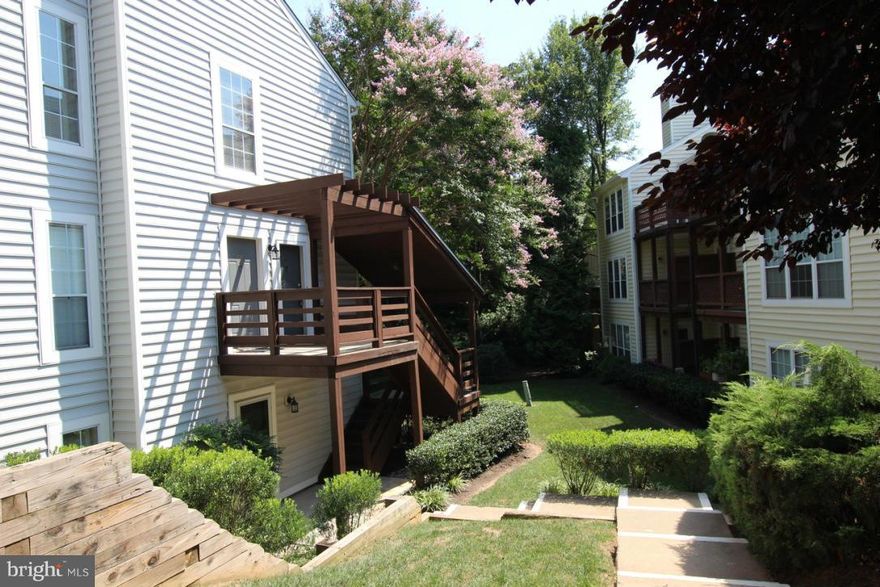 Wonderful and spacious top floor 2 BR/2 BA with Sunroom and Deck overlooking Treed common area.  Vacant and ready now! Freshly painted and cleaned.  Large open Living/Dining and Sunroom.  FPL in living room.  Eat in Kitchen with updated appliances.  Laundry/Storage Rm with Full Size Washer and Dryer. Spacious MBR Ste with Walk in Closet and Full Bath. Community Pool! Near Vienna Metro!