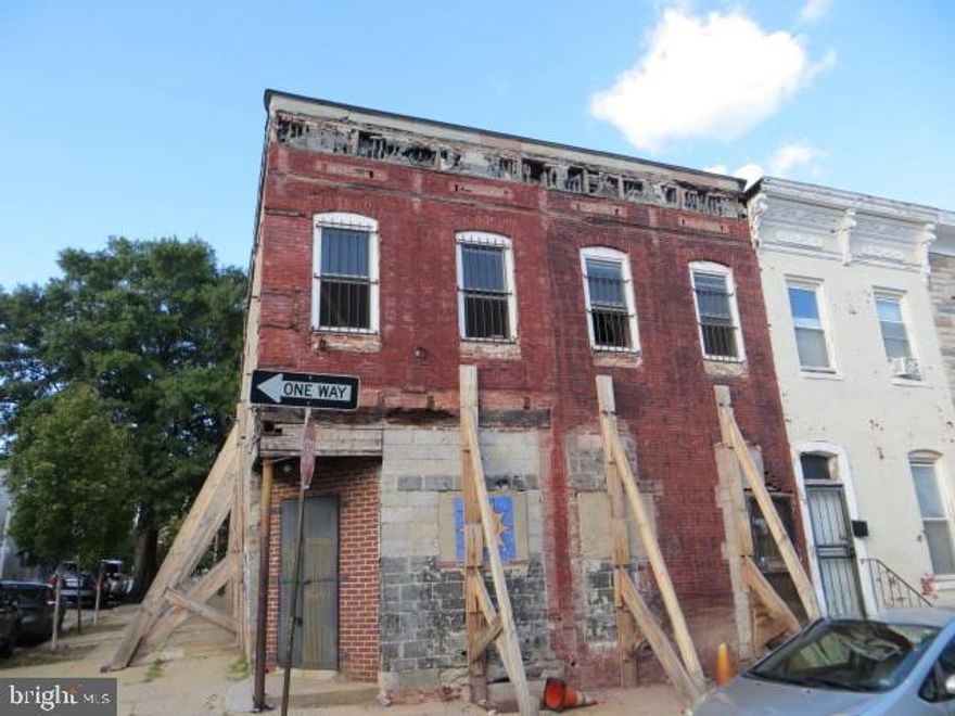 Investor special! Prime corner building located in the highly sought-after Station North Arts District and Greenmount West neighborhood. This double-unit shell requires a full renovation and is ideally suited for a multi-family mixed-use development.
The property is currently approved for 6 units, including 4 residential apartments and 2 ground-floor units. Much of the preliminary work is complete, allowing the next owner to focus on design and build-out.
Documents available upon request. Projected annual income exceeds $100,000 once completed, making this an excellent long-term investment opportunity in a thriving area.