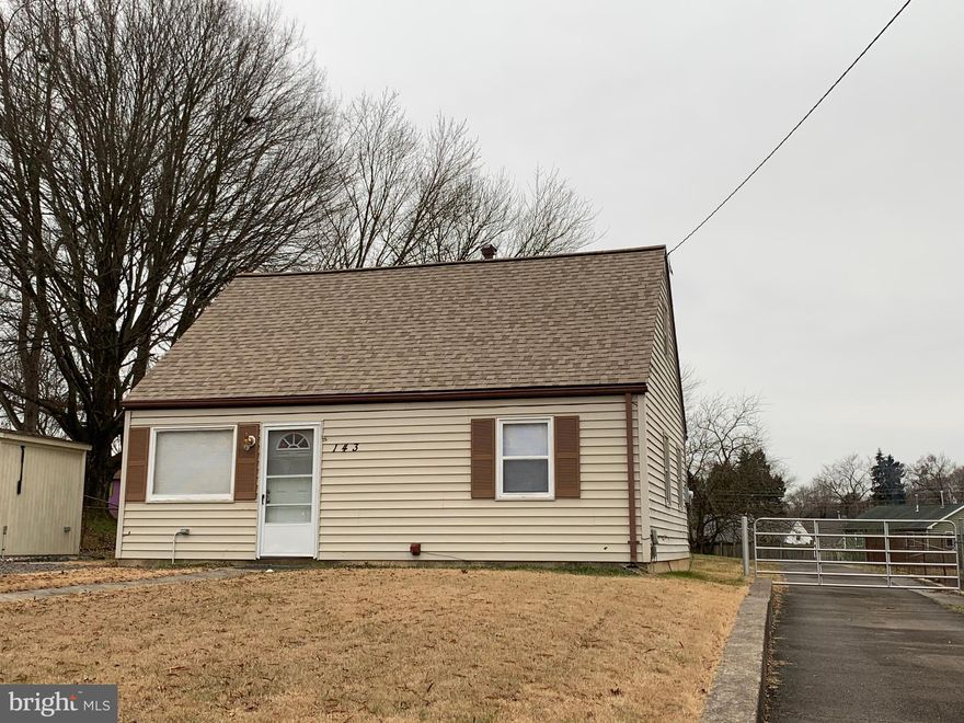 Nice well kept house with a Large Lot (approx .55 acre).  What a Gem of a property!  So much potential in this beautiful spacious lot to build a large expansion or addition, a big house, a pool, or a huge deck.  Great opportunity!  The Roof was replaced around 2.5 yrs ago (2017). Originally the house had rag wiring, but all electrical wiring has been upgraded & grounded. The second floor can be finished into a large third Bedroom or a Family Room.  Interior of house is freshly Painted, has New Carpet in Living Room & Bedrooms, and New Laminate Floors in Kitchen & Bathroom. Bathroom is being refurbished with new paint, floor, toilet & sink. There are two Driveways (one on each side of the house).  In the backyard there is a large, spacious, newer shed, plus a smaller second shed on the side front of the house.  This nice house is being "Sold As Is."