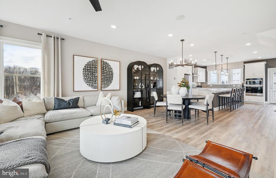 Creekside at Cabin Branch- this highly sought after community in Montgomery County will feature a total of 326 homes—a mix of single-family homes and 3-level townhomes.  Creekside at Cabin Branch is an outdoors-based community offering a unique, tranquil setting. Enjoy gorgeous wooded and mountain views, along with 300+ acres of dedicated parkland, 27 acres of open space for recreation, walking trails, a community center with a pool, pocket parks and easy access to I-270.  Our 20' wide 2-car rear entry garage Frankton townhome features a Flex Space on the entry level which can be used as an office or converted into a bedroom with full bathroom, expansive Kitchen with Oversized Center Island and large pantry, Open Floorplan layout with kitchen open to your gathering room, optional fireplace, Spacious owners suite with 2-walk-in closets,  Laundry on Bedroom Level.  3 or 4 bedrooms available and up to 3.5 bathrooms.  Schedule your appointment today to tour our decorated model home.