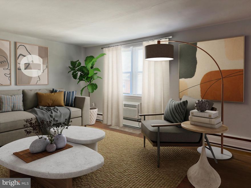 This one-bedroom apartment on the second floor is now available for rent! The apartment comprises a cozy living area and a bedroom with plenty of closet space. Large windows in the apartment let in ample sunlight, making it a bright and cheerful space. The apartment features hardwood flooring, light gray painted walls, white trim, and baseboard heating. The kitchen has white appliances and good cabinet space. The basement area is shared between the first and second-floor apartments and has a washer, dryer, and plenty of storage space. The apartment is in the Manayunk/Roxborough Area and is only a few steps from several bus routes (32, 442, 446, and 448). You can easily walk to the nearby ACME Markets as well. If you are interested, schedule your showing today and see for yourself!
** The property does not come furnished.