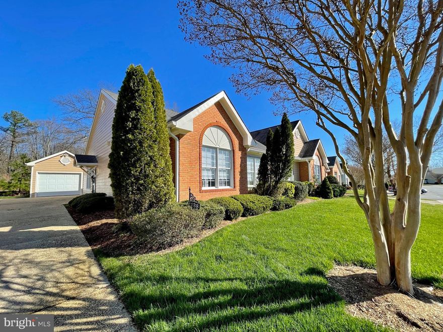 Welcome to Washington Square, the sought after 55 & Over SENIOR COMMUNITY in the heart of La Plata, MD.  This Partial Brick-Front End Unit is one of the few properties in this development with a Detached 1 Car Garage and it's own Private Driveway! The backyard has a Beautiful Patio surrounded by a Composite Picket Fence that provides a lovely outdoor space for entertaining.  As you enter the property, you'll notice the 9 foot ceilings with Crown Molding and an Open-Concent living space.   This home has been updated with New Paint and Luxury Vinyl Plank Flooring throughout, as well as two new Thompson Creek Custom Exterior Doors.  The main area is Light-Filled and includes a Family Room, Dining Area and a U-Shaped Kitchen.  2020 updates to the Kitchen include Recessed Lighting, New Laminate Counters, New Backsplash, Updated Cabinets, with a New Dishwasher and Sink.  The Spacious Primary Bedroom has Two Separate Closets and Primary EnSuite with Walk-In Shower and a Vanity with plenty of counter space.  The Second Bedroom is nearby as well as a Full Bathroom with Tub/Shower for your guests.  The Laundry Area is conveniently located close to the bedrooms with a New Washer/Dryer purchased in 2020.  Additional Storage areas include a Coat Closet in the Foyer, a Spacious Pantry next to the Kitchen, and Pull-Down Attic access in the Main Hall.  An efficient Tankless Hot Water Heater was purchased in 2023.  Professional photos will be taken 3/28 and this property goes live 3/30.  Schedule an in-person tour before it’s gone! **** ELIGIBLE FOR USDA Financing. Special Financing and other Grants may also be available to qualifying buyers. Downsizing? Need to sell a home? Inquire about a Bridge Loan to secure this property with one of our preferred lenders.**** Additional off-street parking for visitors. HOA helps to provide exterior maintenance-free living.  (See disclosures for more info on HOA.)  Located near shopping, restaurants, and public transportation.