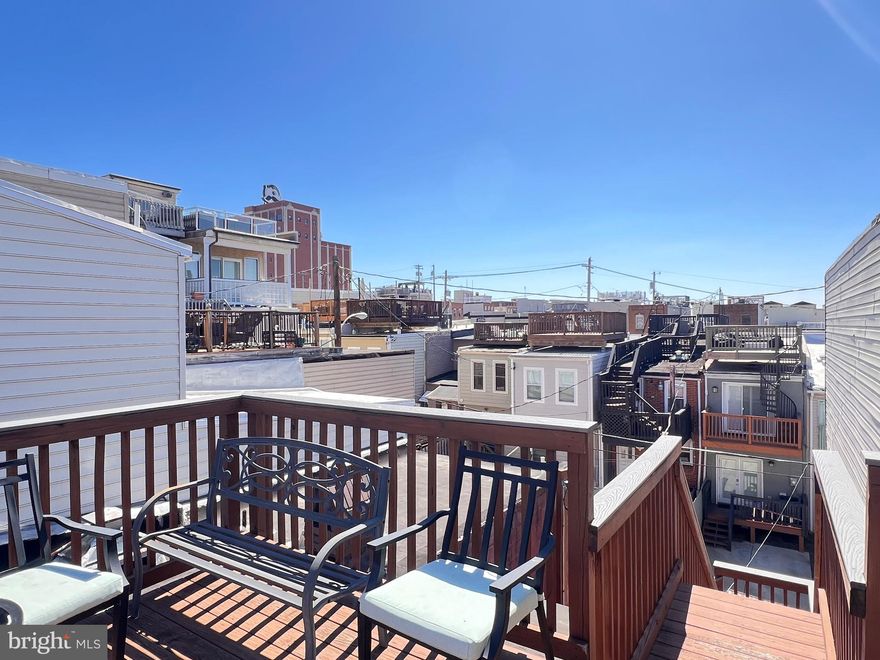 Experience the perfect blend of historic character and contemporary design in this beautifully updated Canton townhome. Featuring hardwood floors, exposed brick, and sleek modern finishes, this 3-bedroom, 2 bath residence offers both warmth and sophistication. The open riser staircase creates a striking focal point, seamlessly connecting all levels. The second floor has two  bedrooms, while the fully finished basement serves as a third bedroom with a full bath, perfect for guests or a private retreat. There is also a washer and dryer located on the lower level. 

The open kitchen features stainless steel appliances, granite countertops, and ample cabinetry, making it a dream for both everyday living and entertaining. Outside, a private patio  and rooftop deck, overlooking Canton neighborhoods and the harbor, offers the perfect space for relaxing or hosting gatherings.

Located just minutes from Canton Waterfront, Canton Square Shops and Patterson Park, this home provides easy access to trendy restaurants, shopping, and major commuter routes.

 Don’t miss your opportunity—schedule a showing today! FULLY FURNISHED, all utilities included, Available to lease right away. Attend open house 3/31 Monday 5-7p and 4/1 Tuesday 5-7p.