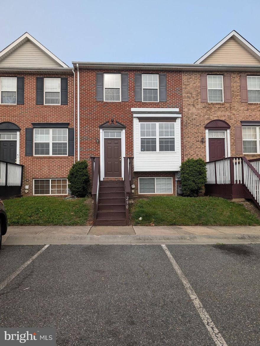 Move In ready! Freshly painted 3 Bedrooms and 1 1/2 baths. Unfinished basement with windows ready for you to complete for extra living space. All brick interior unit townhouse with 2 rear decks.