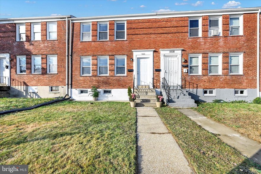 (MLS # MDBA2109832 under Residential Sale) -  TURN KEY with Central Heating and Cooling system, and NO ground rent! This two-unit property presents an excellent investment/rental opportunity in a prime location just minutes away from Belvedere Square, major universities like Towson, Morgan State, and John Hopkins, nearby DeWees Playground, DeWees Park and Walter J DeWees Recreation Center. 
Each unit features 2 bedrooms, 1 bathroom, a dining/ living area, and a kitchen and has the potential to generate a $850-$950 monthly rental income. The property offers shared amenities such as a common basement equipped with a washer and dryer and backyard. Units are separately metered for electric/gas/water, separate HVAC systems. The monthly water bill is around $30 per unit. Monthly Gas and Electric bill is $80 average per unit.
The overall property condition is great providing modern and reliable infrastructure for the tenants.