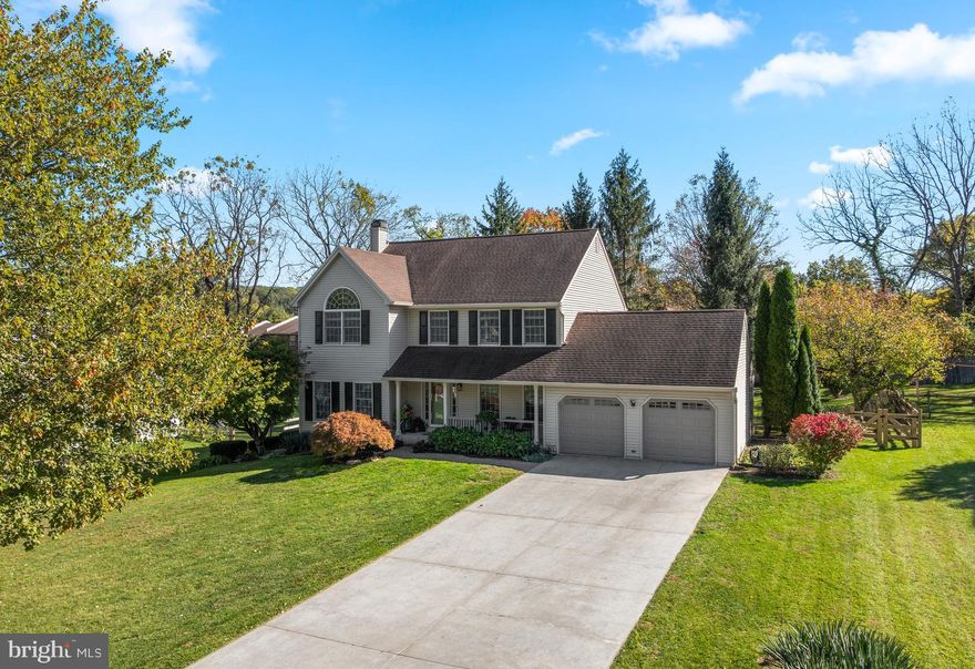 The wait for the perfect home at the right price to hit the market is over! Welcome to 204 Mill Pond Drive in the desirable Uwchlan Township located on a quiet, cul-de-sac street.  Woodlark Farm is an established neighborhood with sidewalks, schools nearby, proximity to major routes & endless shopping and dining options in Exton. This colonial home sits on a premium lot, offering privacy and a park like setting with a combination of rare value add features! As you approach the home, take note of the beautiful landscaping, usable flat yard space, well maintained exterior and extra long driveway offering ample private parking. A charming covered front porch welcomes you into the home. Prepare to be wowed by the interior! You’ll notice the newer carpeting, neutral paint throughout and upgraded lighting and fixtures. The highlight of the main level is the eat-in kitchen. It’s a cook’s dream with stainless appliances, granite counters, ample counter space, large island, and pantry. Adjacent to the kitchen is the sunny breakfast room with bay window. The cozy family room features a pellet wood stove, ceiling fan and slider access to the rear deck. The main level also features your traditional dining and living rooms, laundry/mudroom and powder room. Head upstairs to find the primary suite that highlights the upper level. The bedroom is massive and bright with a vaulted ceiling, ceiling fan, and walk-in closet. Step inside the recently updated primary bathroom and unwind with the soaking tub, double vanity, recessed lighting and tile walk-in shower. Three additional generously sized bedrooms with ceiling fans and a fully updated hall bath are also found upstairs. Need more space? The finished basement offers 950 square feet of additional living space! It features a large recreation or game room area with recessed lighting and a bonus room that would make a great home office! There is also an unfinished area providing ample space for storage. Looking for outdoor space? The newer composite rear deck offers low maintenance year round! With steps down to the lush green flat back yard, enjoy the fully fenced in space for play, gardening or entertaining! Need more value? The recent capital improvements include a newer roof, HVAC, and hot water heater. Additional improvements include recently replaced windows, deck slider door and garage doors. All of this in the most convenient location! With quick access to routes 76, 100, 401, 30 and 202, you can get anywhere fast. Vibrant Downingtown Borough and West Chester Borough are a short drive away. Many parks and country clubs are nearby too. Act quickly to take advantage of this opportunity! Schedule your tour today!