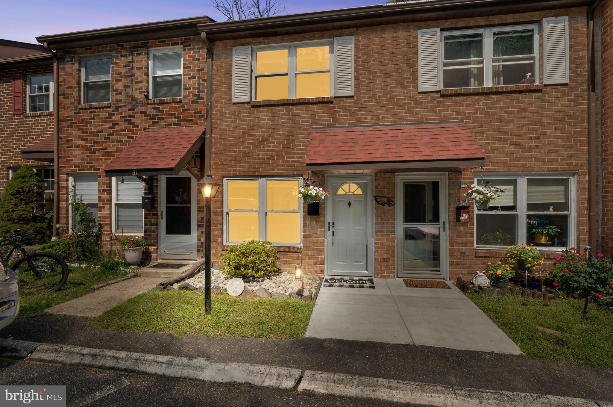 OPEN HOUSE FRIDAY 4-6PM; SATURDAY 11-1PM AND SUNDAY 2-4PM! Welcome to 82 Park Vallei Ln, a beautifully updated 2-bedroom, 1.5-bath townhome located in Parkside Borough. This move-in ready home features new vinyl flooring, B-board ceilings with LED recessed lighting, and a spacious living area filled with natural light. The expanded kitchen, renovated just two years ago, includes updated cabinetry, countertops, tile backsplash, and a newer refrigerator—all included. Sliding glass doors lead to a newly constructed rear deck, perfect for relaxing or entertaining. The second floor offers two generously sized bedrooms with newer windows and a renovated full bath featuring a walk-in shower, updated vanity, and modern finishes. The main level powder room has also been refreshed with a new toilet, sink, and vanity. Additional upgrades include a new roof, heat pump, storm door, fixtures, and bedroom windows. Washer and dryer are included. Conveniently located near shopping, dining, major highways (I-95 and Route 476), and public transportation. A park with a walking trail is located just next door, offering great outdoor space right in the neighborhood. Don’t miss this well-maintained, move-in ready home in desirable Parkside Borough.