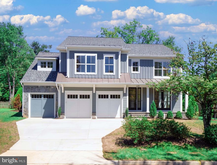 BRAND NEW PRICE...INCREDIBLE VALUE...NEW HOME FOR YOU!!!!NEW CONSTRUCTION and  MOVE-IN READY! This may be the only completed new construction home in Vienna in this value range that one can buy! No need to wait until 2022  for new construction.  This home that is  CONTOURED FOR CONTINENTAL LIVING!  This one-of-a-kind, Sophisticated, Smart Design is not seen anywhere but here at 635 Frederick St.  Just opening the front door will entice you to look further. The floorplan is the leader of the pack!  Tall ceilings with custom architectural trim add quality and style, wide plank hardwood flooring  with coordinating  staircase is a central focus of the home. TRUE designer lighting is truly "eye-catching."  Windows are thoughtfully placed  to fill this home with oodles of light while allowing smart furniture placement. One of the most important rooms in a home?  The kitchen of course!  And yes, this Gourmet kitchen could be on a TV set ...it is so well designed and outfitted.  It goes without saying you will find top of the line appliances, custom cabinetry (and plenty of it) precedent setting backsplash tiles, quartz countertops  and the list goes on.  The very spacious classically comfortable family room accented with a gas fireplace with floor to ceiling stone surround is perfect for all entertaining.  Add the sun room for more lounge-about living and what a main level!  The upper level has a corner on classy living too.  Grand primary suite with spa bathroom plus 4  en-suite bedrooms.  This upper level is one up on the competition  with the inclusion of a loft /library with reading nook PLUS a stairway to level 4 and a large bonus room! Impressive. 
One more stop to make...the lower walk-out level with a European style garden /entrance. You will find space for a media room, wet bar, game room. This level radiates roominess. Don't miss the guest room and full bath.  Finally,  the  lot...outstanding in its field...all 16,00 square feet. Come see for yourself.