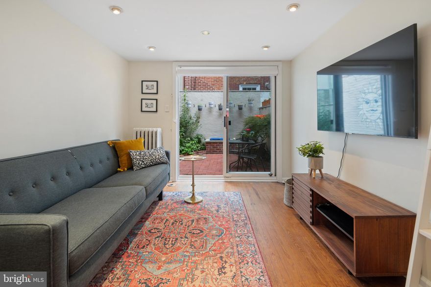 Welcome to 143 Fitzwater St, a historic home nestled on one of the most sought-after tree-lined blocks in the city. This 2-bedroom, 1-bathroom gem offers 825 square feet of comfortable living space. With its roots dating back to 1782, this home captures the essence of old-world charm while being centrally situated in the heart of Queen Village, providing the ideal combination of history and modern convenience.

Step inside and discover a main floor designed for easy living. The well-appointed eat-in-kitchen is adorned with hand-crafted Mexican tile flooring, lending a touch of artistry to your culinary space. High-end stainless steel appliances, including a Bertazzoni Range, Miele Dishwasher, and Blomberg fridge, make meal preparation a breeze. Ample counter space ensures both functionality and style, and the kitchen is brilliantly illuminated by a mix of recessed and under cabinet lighting.

An expansive living room beckons with its abundance of natural light that pours in through large windows. The sliding glass doors seamlessly connect the interior to the rear patio, where a charming built-in brick wall garden awaits. It's a perfect spot for outdoor relaxation and entertaining.

Ascending to the upper floors, you'll find two bedrooms that provide a peaceful retreat. The primary suite is a highlight, complete with a custom walk-in closet designed to cater to your storage needs. The luxurious modern bathroom exudes tranquility, offering a separate walk-in shower and a full soaking tub—a true haven for unwinding after a long day. Throughout these levels, the random width pine hardwood flooring adds a touch of classic elegance, while the generous windows continue to flood the space with natural light.

Stay comfortable no matter the temperature outside! This home features high-efficiency heating and cooling that ensures every room is just to your liking.

Situated in a prime location, this property offers easy access to the city's finest amenities, all while providing a historic ambiance and contemporary features. The entire house was just repainted, and the washer and dryer are brand new!

Don't miss the chance to make 143 Fitzwater St your new home. Contact us today to arrange a viewing.