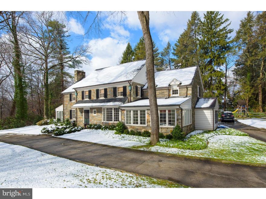 Enter this beautiful home into an elegant foyer featuring a lovely staircase.  The first floor, with hardwood throughout, offers a fabulous dining room, renovated kitchen, inviting den, sophisticated living room and two tranquil sun rooms.  Each room boasts plenty of natural light, showcasing the professionally decorated spaces.  The second floor boasts a large master with its own bath and separate sitting room as well as three large family bedrooms.  The two additional bathrooms on the second floor have been beautifully renovated.  The lower level is nicely finished and is terrific play/hang out space for the entire family! A beautiful yard is great for running around and the pool is perfect for summer entertaining and fun!