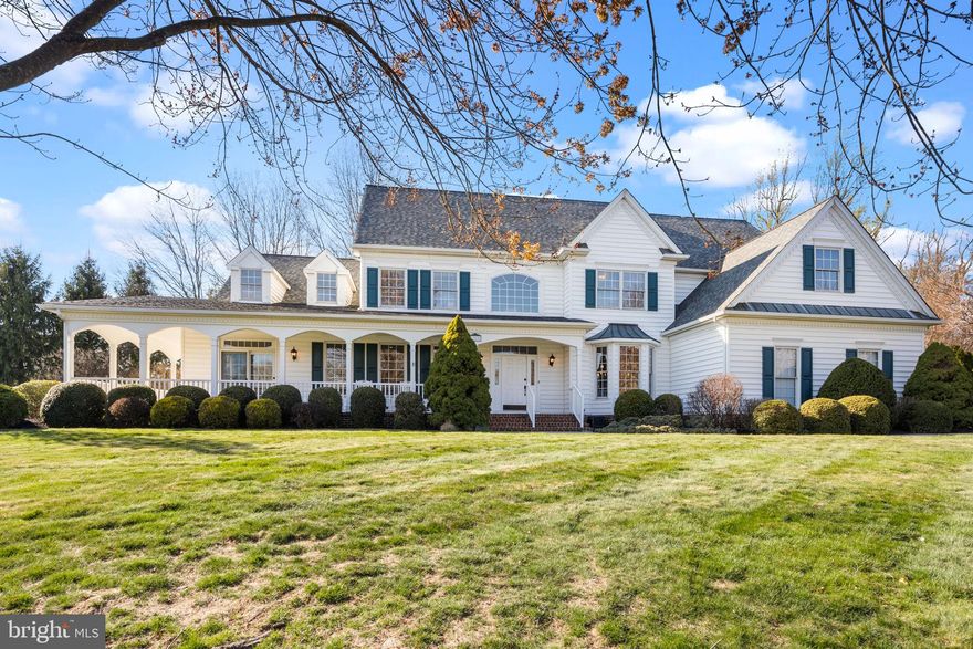 Welcome to 128 Strawberry Ln. in Solly Estates. A custom built meticulously maintained home with beautiful finishes on the inside and amazing curb appeal on the outside. This beautiful home features an open yet elegant floor plan with a mix of formal and informal spaces. A handsome study is found on the first floor with a bay window and door to wrap around porch and awesome view of rear yard. Perfect for hosting, the formal living room has a bar and comfortable sitting area. A bonus billiards/sunroom is off the living room. Dining room features hardwood floors, bay window and butlers pantry. Kitchen is equipped with cherry cabinets, double oven, built in microwave, custom backsplash and granite countertops. Sliding glass doors off of eating area lead out to patio over looking built in pool and gazebo as well as a newer hot tub. Off the kitchen is a spacious yet cozy family room with fireplace with gas logs. Primary suite features a tray ceiling, sitting area, work area, walk in closet and master bath. On this floor you'll find 4 additional bedroom, hall bath and Jack and Jill bathroom. There is also a bonus room that could serve as an office. Lower level features a media room w/ home theater system and a 110" screen ,exercise area,  workshop and plenty of storage. Recent upgrades/replacements include new roof (2019), new HVAC (2021), new Hot Water heater (2022), New Hot Springs 7 person Hot Tub (2021), Pool Salt water Chlorination System (2022), Pool Heat Pump (2021), Pool Coping, Tile and Stair Railing (2022), Newer hardwood blinds (2019), New dishwasher (2022), Ring Pro Doorbell, Echobee Thermostats and extensive smart home features. Move in ready and  located in the award winning Council Rock School District. Conveniently located and close to dining and shopping. Don't let this one get away!