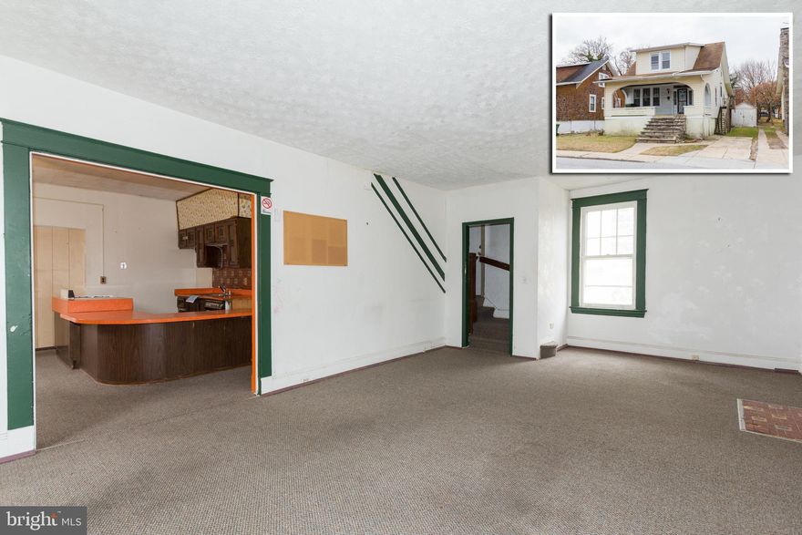 MULTIPLE OFFERS - PLEASE SUBMIT HIGHEST & BEST OFFERS BY 4PM ON 11/27.   BANK WILL NOT CONSIDER OFFERS WITH ANY CONTINGENCIES INCLUDING INSPECTIONS, APPRAISALS, OR FINANCING.  SPACIOUS PORCH FRONT HOME WITH OVER 1,450 SQ. FT. OF LIVING SPACE!  Property was previously used as an assisted living facility.  Main level w/ living room, kitchen, and Master bedroom w/ full bath.  Upper level w/ 3 bedrooms & 1 full bath, full basement w/ additional rooms & 3rd full bath.  Property is in need of work but has tons of potential.  Sold As-Is!