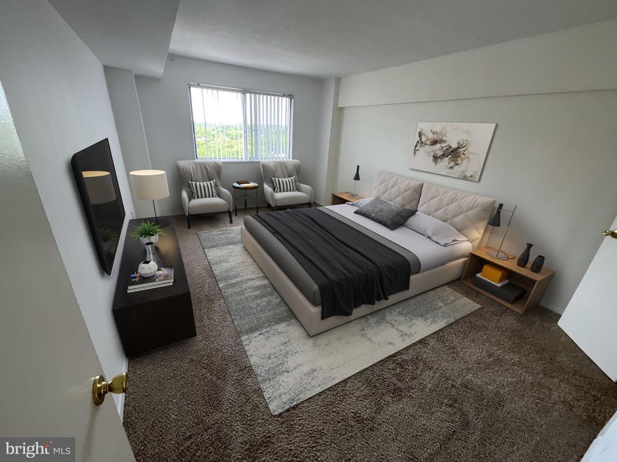 Welcome to Presidential Condominium, Virtual photos online. Condo will be sold as is. Fantastic located on the nineteenth floor of an elegant high-rise building.  This stunning residence offers a perfect blend of modern sophistication and breathtaking views that will leave your  in awe. As you step into the  nineteenth floor  condo, you'll be greeted by an open-concept living space bathed in natural light, thanks to the floor-to-ceiling windows that showcase panoramic vistas of the surrounding cityscape. The tastefully designed interior boasts high-end finishes and meticulous attention to detail, creating an ambiance of refined elegance.
The gourmet kitchen is a chef's dream, featuring oven, refrigerator , food pantry , plenty of cabinet space, sleek countertops, and ample storage space. Whether you're hosting a dinner party or simply enjoying a quiet evening at home, this kitchen is both functional and aesthetically pleasing. Living room area, has ceiling fan, breathtaking  top level balcony views, Closet in hallway foyer area, Primary bedroom, has walk-in closet, as well as separate entrance for both powder room, and  bathroom.  Amenities include, Water, Central heating and cooling as well as electric.  Parking Garage, fob key access.   Fitness room, pool and indoor playground as well as open parking and one parking space included with fob key access. Estate is trying to close Within two  to three weeks, PGCAAR documents. All offers are due by Monday June 12,,2023 by 10 AM. Estate prefers to close with Capitol Title Rockville MD.