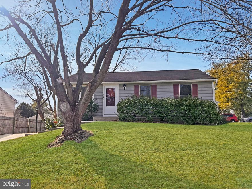 Thoughtfully updated ranch-style home offering true one-level living on a spacious corner lot in a well-established neighborhood with no HOA. This 3-bedroom, 1-bath home features new LVP flooring, fresh neutral paint, and new lighting throughout. The eat-in kitchen has been updated with new appliances, a new backsplash, and a new sliding door leading to the rear deck and backyard. The bathroom has been fully renovated with all new fixtures and finishes. A new roof is scheduled to be installed, providing added peace of mind. The unfinished basement offers excellent potential for future living space or storage. Conveniently located near downtown Frederick, shopping, dining, and major commuter routes—ideal for a first-time buyer or investment opportunity.