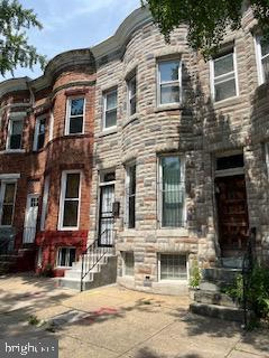 Welcome to this completely renovated charming property in a gentrified area of the city that was finished in 2025. This home has bay windows in the living room and in the main bedroom, vinyl plank flooring throughout the entire home along with fresh paint and finishings. Right in the heart of the historic reservoir hill, walking distance from the currently restoring Druid Hill Park. Close to downtowns Inner Harbor, Canton, Federal Hill and Fells Point. You'd be a stone's throw from 83, 695 or 95.