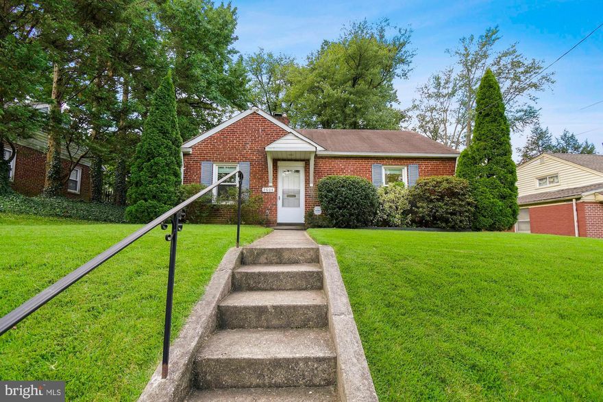 Smart two bedroom, one bath brick rambler with hardwood floors, freshly painted interior, wood burning fireplace, updated kitchen & bath! Fenced rear yard with wood working shed & storage shed, a perfect condo alternative that is close to Wheaton Metro, shopping easy to show vac, sentrilock
