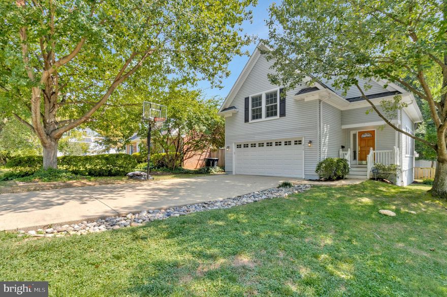 Beautiful 5BR/3.5BA Home centrally located in an Amazing Location, in the Heart of Falls Church City!!  
*** Main Level features refinished Hardwood floors and tons of natural sunlight.  Entry Foyer opens to large Family Room w/ 2-story cathedral ceiling.   Eat-in Kitchen w/ counter space & Eat-in Breakfast area opening to Dining Room w/ Gas Fireplace & ceiling fan.  Fresh paint throughout, and also a Half Bath and Laundry room just off of the Garage Door entrance.
*** Upper Level  features hallway overlooking lower level, Large Primary Suite w/ walk-in closet, 
full Bathroom and extra storage spaces.  Three additional bedrooms w/ ceiling fans, also share a Second Full Bathroom.  Bathrooms have skylights for extra natural lighting.
*** Lower level features a large Recreation Room with wet-bar area, a 5th bedroom, 3rd full bathroom,
and extra storage space in the Utility Room.
*** Covered Back Porch area overlooks fully fenced backyard w/ large shed.  Front Driveway (perfect for a 
Basketball hoop) leads to 2-car garage, plus plenty of space for more off street parking.
Centrally Located only a short distance from the W&OD Trail, and the New Founders Row Shops & Restaurants.  only about 1.25 miles to West Falls Church Metro Station (Orange Line), and 1.5 miles to East Falls Church Metro Station (Silver & Orange Lines).  Only half a mile to the Farmers Market, Public Library, Cherry Hill Park, and Downtown Falls Church shops and restaurants.  Easy Access to I-66, I-495, Routes 29, 50 & 7 w/ short commute to Washington D.C. and the Pentagon.  Falls Church City School Pyramid w/ newly constructed Meridian High School, Mount Daniel Elementary, Oak St Elementary, and Mary Ellen Henderson Middle School.