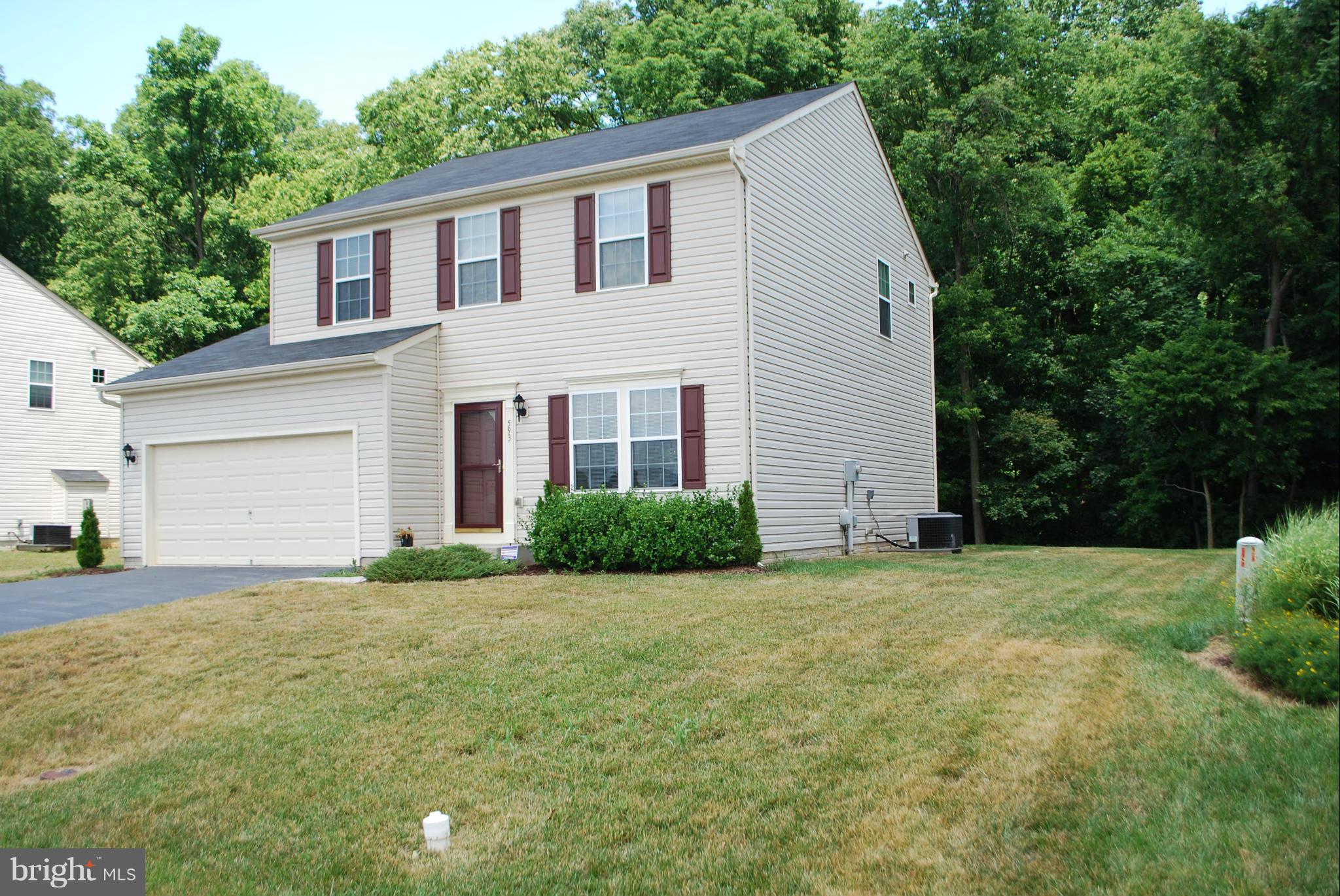 Clean 4 bedroom 2.5 bath rec room/or family room in basement in Maddex Farm in Shepherdstown . Privacy in rear of home backs to woods! 2 car garage with storage space. Come see this one soon!