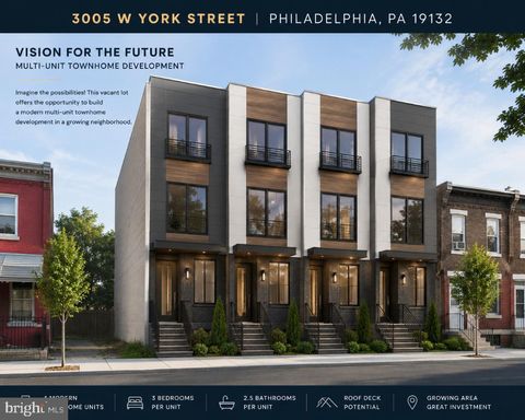 Vacant Land For Sale - 3005 W York Street<br/> Philadelphia County, PHILADELPHIA, PA 19132