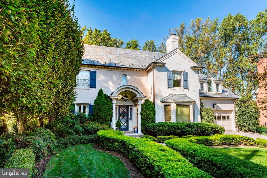 A very special offering! Classic colonial with spectacular expansion and renovation by Anthony Wilder Design/Build, Inc.  Upscale design features on four finished levels.  Large foyer with tile floor.  Gourmet kitchen with breakfast area opens to family room with floor to ceiling windows overlooking scenic vistas of parkland. Separate dining room, living room and den. Four bedrooms and three full baths on the second level and additional bedroom and large cedar closet space on the third level.  Fabulous Italian Travertine floor on the lower level with a bedroom and full bath, recreation room with walk-out access to covered porch and patio which offers outdoor illumination of the trees. Many upgrades and very nicely maintained.  Private setting on a cul-de-sac in close-in Chevy Chase with close proximity to DC, Bethesda and the Beltway.