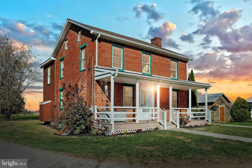 Discover what this beautiful 11.7-acre property can do for you! This thoughtfully updated and beautifully renovated 4 Bed 2 Full Bath farmhouse offers a blend of classic charm with modern convenience, featuring natural gas, public water, and recent upgrades throughout. Experience a spacious open layout designed for everyday living and entertaining! There's a brand-new bathroom (2024) and fresh kitchen flooring(2024,) plus a recently added (2023) 2 story addition featuring a main-level home office and family room, perfect for today’s lifestyle. The second floor features 4 bedrooms, including a Primary Bedroom that stands out with its impressive 9x14 walk in closet! The home’s double-hung windows (installed around 2017) and a roof just five years old add peace of mind. Outdoors, the expansive 36 x 33 detached garage—with a propane furnace and central air—presents incredible opportunities, set up for a home based business (but noting it's not zoned commercial.) A 20 x 20 carport adds further versatility. There's an abundance of outdoor space for a variety of activities from hobbies to weekend games to cozy evenings around an inviting firepit area! Whether you’re dreaming of a rural adventure or seeking the freedom of owning your own land, this property is ready to bring your dreams to life!