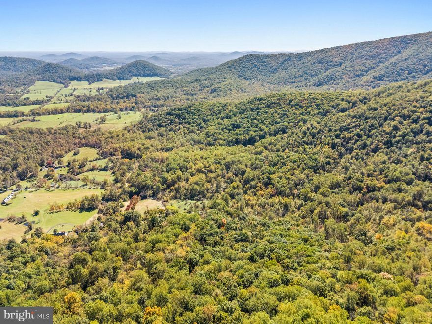 Escape the hustle and bustle. Instead of pounding the pavement, stroll along peaceful gravel roads. Begin your rural adventure on this 35-acre wooded parcel in desirable Rappahannock County, just minutes from the charming village of Flint Hill. Ideal for a country retreat, new home, or outdoor adventure, this property offers many possibilities. As you approach, panoramic vistas lead you to the serene Bear Wallow Road, where the property begins along a gravel road. A cleared path invites buyers to explore and envision potential homesites. Midway up, the views open up. Wildlife is abundant in the wooded landscape, and at the peak, are mature hardwoods with standing timber value. This property is perfect for a private mountain retreat or for outdoor enthusiasts to hike, camp, ATV, or hunt. Currently Enrolled in Land Use. 
Experience adventure, privacy, and natural beauty—all just 20 minutes from Little Washington, home to the renowned Inn at Little Washington and Patty O's Café and Sperryville, both offering restaurants, breweries, unique shops, and more. Conveniently located 20 minutes from Front Royal, 30 minutes from Warrenton, and 90 minutes from Washington, D.C