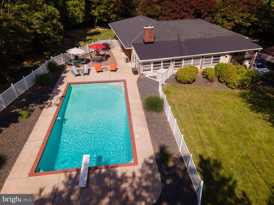 Welcome to 4619 Long Green Rd - 4 bedroom rancher with 3 1/2 baths and over 3400 finished square ft of living space. This home sits on over 4 acres, partially wooded with amazing pasture views.  Basement level offers newly finished space with luxury vinyl plank with rec room and den.  Enjoy entertaining with the in-ground pool (new pump in 2025) and large 3-season room with entrance to the kitchen with functional layout with lots of natural light.  Enjoy the pellet stove and fireplace in the winter.
Updates include new furnace 2026, new water heater 2024, new roof 2023 with 10 year labor warranty and 30 year shingles, new septic drain install to dry well in 2023.