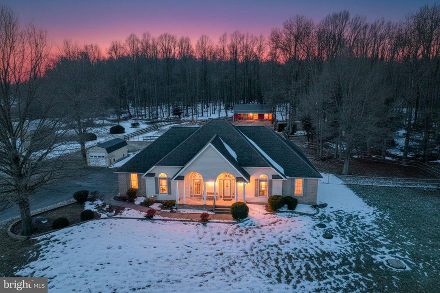 Professional photos are now up with floor plans as well. Almost 4 acres, multiple sheds, barn with stalls and additional storage space, and fencing. The home features 4 bedrooms (or 3 bedrooms with a flex space), 2 full bathrooms, 1 half bathroom, large deck on the back, porch on the front and plenty of garage space. Schedule to see it now!