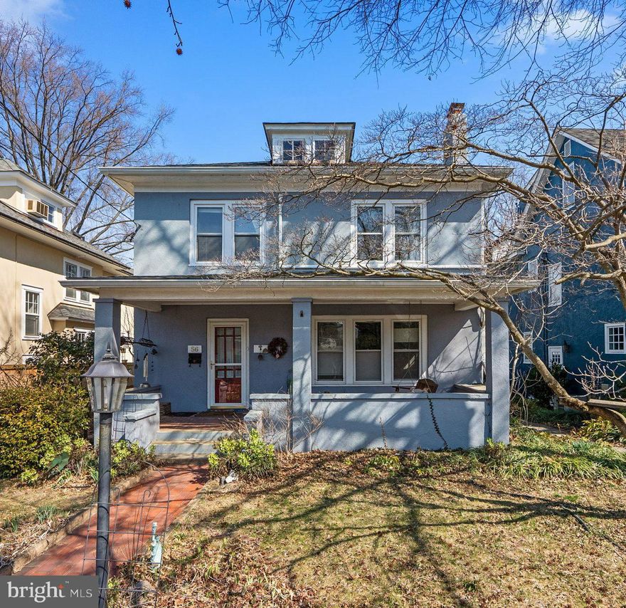 Welcome to 56 Southgate Avenue in Annapolis' charming Murray Hill. Renovate, revitalize or completely reimagine this wonderful home in the heart of Annapolis. So much character and charm with a welcoming front porch, wide moldings, custom built ins and original hardwood floors throughout. Over 2,800 square feet across three levels with 4 bedrooms and one and a half bathrooms. Private backyard and coveted off street parking with detached side garage and long driveway. Enjoy living in historic Annapolis- close to it all- just steps away from City Dock, Spa Creek, Annapolis Yacht Club, Fleet Reserve, the United States Naval Academy and everything historic Annapolis has to offer, plus amazing dining and shopping options all at your doorstep. Schedule your private tour today!
