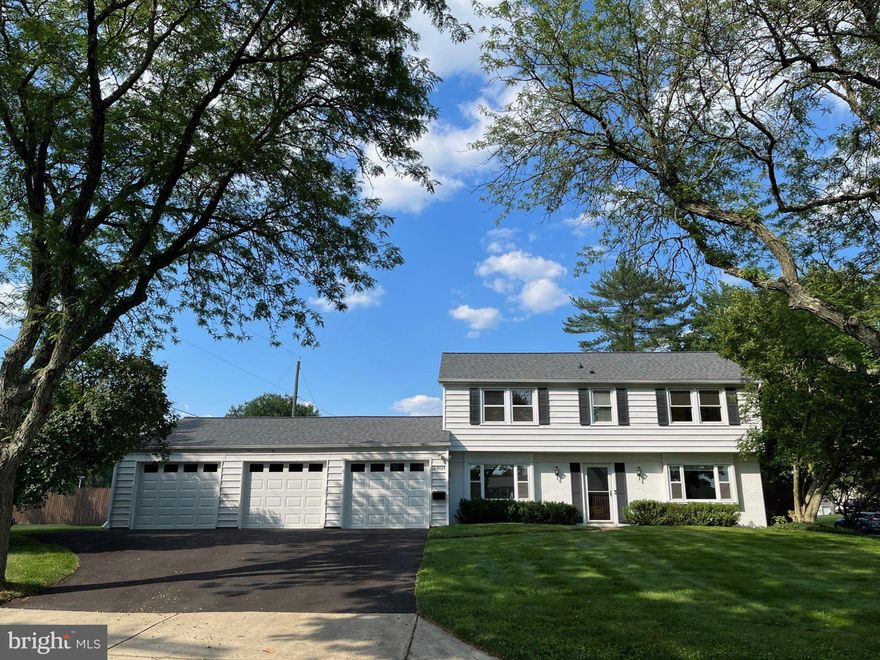 This distinctive, well maintained & updated colonial in the heart of Bowie is situated on a gorgeous, corner lot with beautiful landscaping, a NEW ROOF & MUCH more!  The new front door welcomes you into the tile foyer and the formal living room with hardwood flooring,  a magnificent fireplace & masonry wall!  The main level also features a formal dining room (or den) and  spacious kitchen with plenty of room for casual family dining!  The main level laundry room (with a separate freezer) provides direct access to the amazing garage - back to the garage in a minute.  The foyer hallway has a convenient powder room also.   The upper level  features the primary bedroom with a private bathroom,  the 3 secondary bedrooms and a full hall bathroom!  The upper level has wood laminate flooring & cedar lined closets!   The primary bathroom has been beautifully updated also!  The spacious lot boasts an awesome 3 car garage & BRAND NEW GARAGE DOORS and a separate electrical panel and hot & cold water available also - truly a mechanic's or hobbyist dream workshop!  The backyard is like a private resort with the magnificent, brick wall fencing & abundant space for family gatherings and gracious entertaining!   The inground, gunite pool has been beautifully maintained and  also has a pool house with convenient walkways, and a gorgeous patio!  The beautiful landscaping has been thoughtfully & carefully designed for enjoyment all year.  The separate vegetable garden area is ready for your late summer and fall garden!   Some fresh paint and updates to your preference await & the home is priced accordingly.   Please check out the City of Bowie website to see all this wonderful community has to offer including numerous park (Buckingham Park is just two blocks away),  convenient shopping and the Bowie Baysox minor league baseball stadium and so much more!  Bowie provides quick access to commuter routes to Washington, D.C., Baltimore, Annapolis and also the University of Maryland, Ft. Meade and NASA Goddard Center to name a few.  It's all here, the complete package.