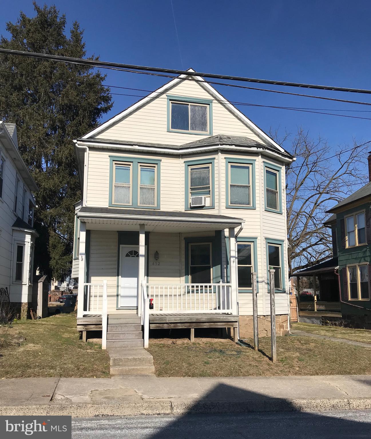 Great opportunity for rental investments or small business owners. This property has 2 units: First floor has 1 BR 1 BA & Upper level has 2 BR 1 BA. Additional features include replacement windows, upper and lower decks, front porch, 9' ceilings on 1st level, shed, partial basement, and expandable attic. Public water and sewer, Natural Gas and Electric are both separately metered. Opportunity is Knocking!!! This property is zoned TCMU - Town Center Multi Use! So this means if you want to live there and run a business... you CAN! If you want to have a business and rent a unit....you CAN! If you want to rent both units....you CAN! So many opportunities! Property well maintained! First floor unit has been recently updated!!!