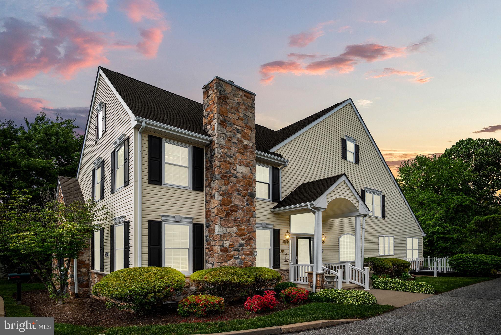 Welcome to 610 Rose Tree Lane, Kennett Square, PA – a beautifully maintained and thoughtfully upgraded home in the highly desirable 55+ community of Victoria Gardens. Just minutes from the award-winning Longwood Gardens and the vibrant Kennett Square Borough, this property offers an exceptional lifestyle in a prime location. This versatile home is perfect for a variety of living arrangements—whether you're seeking multigenerational living, space for a caregiver, or simply room to spread out and enjoy. From the moment you arrive, you'll be drawn in by the home's elegant curb appeal and inviting presence. Step inside to find gleaming hardwood floors, soaring cathedral ceilings, and an abundance of natural light that fills the open floor plan. The cozy family room with a gas fireplace is ideal for quiet evenings, while the formal dining room provides ample space for hosting large gatherings. The gourmet kitchen is a chef’s dream, featuring updated granite countertops, stainless steel appliances, an expansive island, and abundant cabinet storage. A rare find, this home boasts two primary suites on the main level. The main suite offers tray ceilings, a spacious walk-in closet, and a luxurious ADA-accessible bathroom with a soaking tub, walk-in shower, and bidet. The second suite includes a flexible bonus room—perfect as an office, studio, or sitting area—and another well-appointed full bath. Additional highlights on the main floor include a laundry room with washer/dryer, a powder room, and access to a spacious deck—ideal for relaxing or entertaining outdoors. Upstairs, the hardwood continues through a bright loft area, two additional bedrooms with generous closets, and a full bath with double vanity and tub. Two additional rooms could be used for an array of needs (office, secondary family room, bedroom?) that will certainly check a box complete the second floor. The fully finished walk-out basement adds even more living space, complete with wall-to-wall carpeting, a kitchenette, another updated full bath, and a large storage room with shelving and enough space for that woodshop you have been dreaming of. Notable upgrades and features include: triple-pane windows (2022, except kitchen), Primary bath renovation (2023), New refrigerator (2021), Sensor-operated bidets (2023), EV charging outlet in garage (2022), The home also includes a Whole-house generator for peace of mind, Custom blinds, new carpeting in most rooms, and more! Victoria Gardens offers fantastic amenities, including a clubhouse, fitness center, billiards room, meeting space, a community pool, and much more. Enjoy easy access to walking trails, parks, golf courses, gourmet restaurants, and major highways. There is a medical facility within distance for additional convenience. This home is move-in ready and offers the perfect combination of comfort, space, and community. All this for under 600K. Schedule your private tour today and discover everything 610 Rose Tree Lane has to offer!