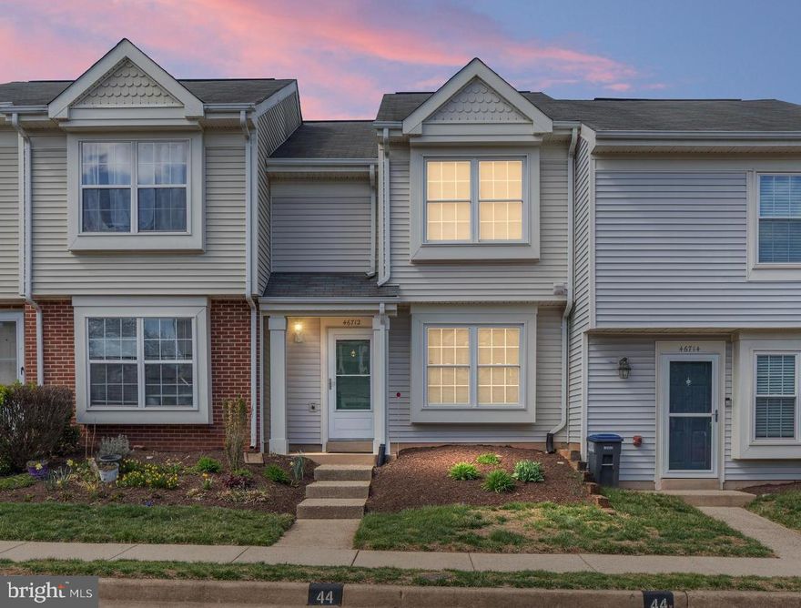 First Time Home Buyers and Investors, this is your opportunity!

Welcome to 46712 Fielding Terrace, where you will find an incredibly well maintained home that is both move in ready and also has room for some personailzation.  

Hardwood stairs and hardoowd floors on 2nd level hallway.   Recent Home Improvements include: 
HVAC (2023), Brand new Washer and Dryer (2025), Refrigerator (2017), Dishwasher (2017), Trex Deck, Hot Water Heater (2015)  and Brand New Roof installed March 2025.

Located next to Rolling Ridge Elementary, this neighborhood boasts both a quiet community and incredible access to nearby shopping and amenities.

12 mins to Reston Town Center, 12 mins to Dulles Airport, 14 mins to One Loudoun, 20 mins to Tysons Corner, 20 mins from Downtown Leesburg, and just 20 mins to Chantilly.  This location can't be beat for local commuters!