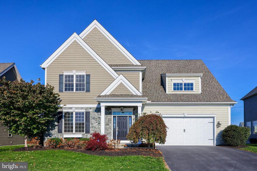 Introducing a stunning four bedroom home nestled within the serene confines of Stonehenge Reserve, boasting a harmonious blend of timeless elegance and modern convenience. As you approach the property, a picturesque setting unfolds with open views of horses and pastures.  Stepping through the front door, you are greeted by an open and inviting interior, where natural light dances off the gleaming hardwood floors. The spacious living area offers a cozy fireplace, ideal for relaxing evenings. The adjacent dining area provides a seamless transition to the gourmet kitchen, which has been thoughtfully designed with upgraded countertops, stainless steel appliances, and ample cabinet space.  The main floor provides a private office or study, perfect for those who work from home or simply desire a quiet space for reading or creative pursuits.  Ascending the staircase, you are met with a bright and airy landing that leads to the bedrooms. The primary suite is a true sanctuary, featuring a generous layout, a walk-in closet, and a spa-like en-suite bathroom with a luxurious soaking tub, separate shower, and dual vanities. There are 3 additional well-appointed bedrooms, one with an well appointed en-suite full bath and the other two share a sleek and modern bathroom, completing the upper level.  As you make your way outside, a tranquil oasis awaits. The expansive backyard is an entertainer's dream, featuring a sparkling pool surrounded by a vast patio area, perfect for al fresco dining and lounging in the sun. The serene views of the neighborhood pond create a soothing backdrop, ensuring a sense of calm and privacy.  The finished basement offers ample living space and a full bath.  Additionally, the 3 car tandem garage contains a new mini-split HVAC system, perfect for working on projects or having additional conditiond space to stage a large gathering. Located in the prestigious Stonehenge Reserve community, this home presents an opportunity to embrace a lifestyle of luxury and convenience.  With its perfect combination of stylish living spaces, outdoor allure, and a sought-after location, this four bedroom home promises to be an exceptional place to call home. Whether entertaining guests, spending quality time with family, or simply enjoying moments of quiet tranquility, this residence offers a perfect blend of sophistication and comfort, making it a true gem!