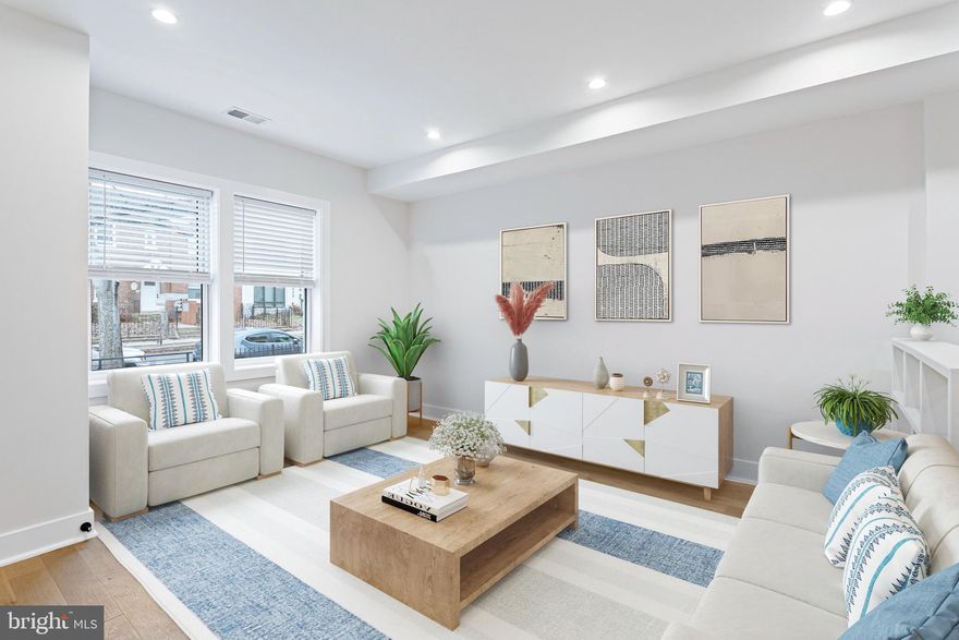 Welcome to the brand new 1413 Staples Street Condominiums and move-in ready!  A newly constructed two-level, 3-bedroom home located in the highly sought-after Trinidad neighborhood.  Enjoy 1,600  sq. ft of living space that offers a modern kitchen design, brand new appliances, 42' cabinets, recessed lighting,  quartz countertops and hardwood flooring throughout.  The main level features a bedroom with 3 closets and full bath and on the lower level, there are 2 bedrooms and 2 full bathrooms.  This unique gem is situated blocks from iconic landmarks like H Street, Union Market, Union Station, and Gallaudet University.