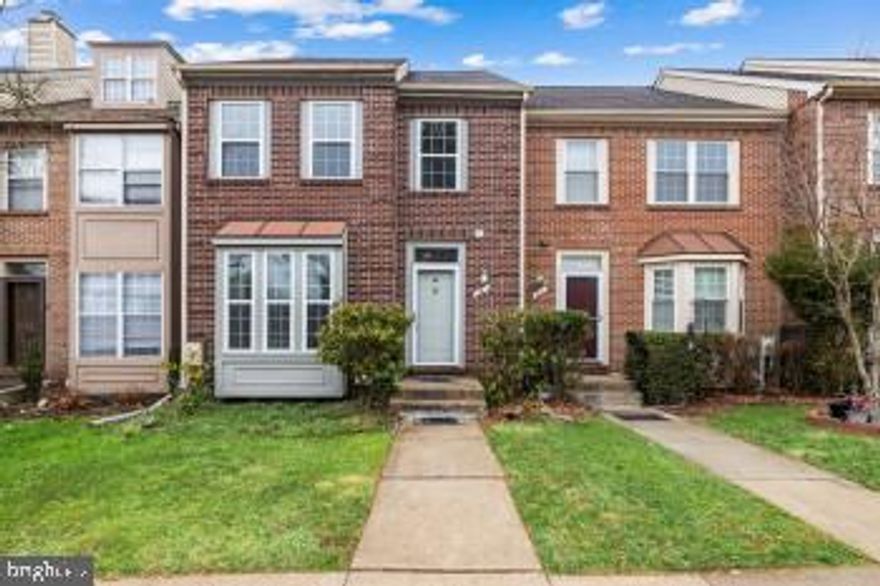 Move in ready 3BR, 2 full and 2 half bath town home backing to wooded open space located in a court!  Large eat - in kitchen has door to a new deck.  NEW: all windows and balcony door, SS refrigerator and stove. Water heater is less then 5 years old. New carpet throughout, freshly painted.  Large master suite with shower and jacuzzi. High ceilings in all bedrooms. Finished walk out lower level.  Recessed lighting throughout the house. Surround Sound and speakers. Lots of storage. All appliances convey.   Close to Rt 695, stores and restaurants.