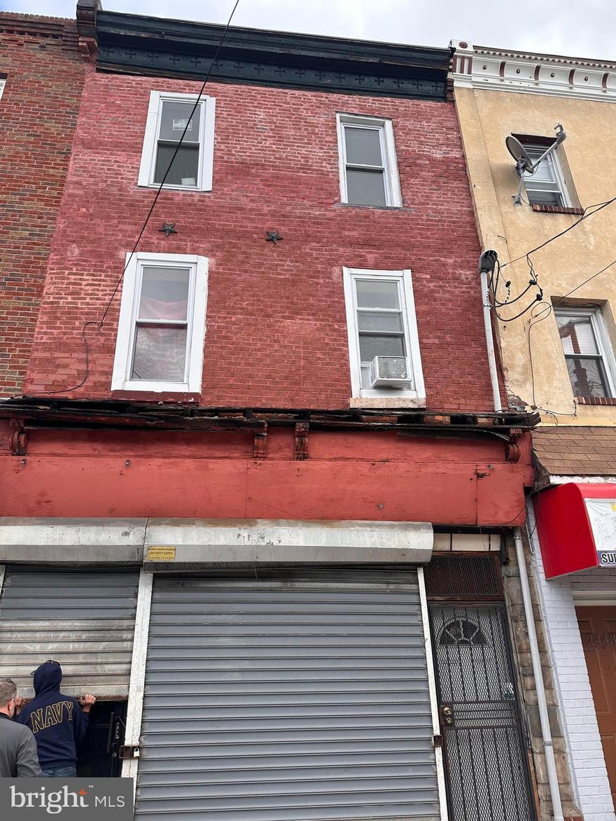 Amazing opportunity in the heart of North Central Philadelphia, not far from Temple University!
Discover the untapped potential of this 3-Story  six bedroom two and a half bath with a store front that was previously a Pharmacy. This property is strategically positioned on a three way street, with very high traffic flow. With a creative mindset and some renovations you could maximize the potential rental income for those two upstairs apartments. Don't miss your chance at owning this property  in this rapidly developing area.  Upgrades and repairs are needed, all offers considered!