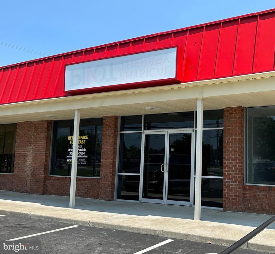 Commercial Lease in the center of Inwood, WV. If you are looking for a location that can provide constant traffic and increased visibility- this location is for you! 2 units are currently available. 1- Approximately 2200 sq ft of retail space 2- Approximately 3000 sq ft of retail space. Please text for the quickest response.